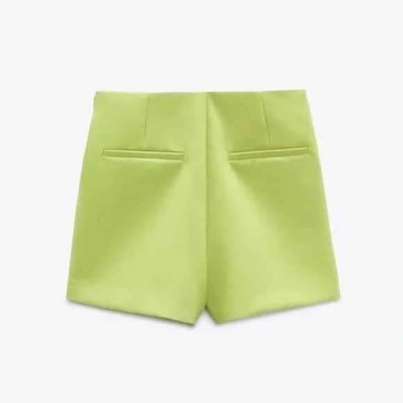 NWT Zara Asymmetric Skort Green Apple XS - Picture 5 of 12